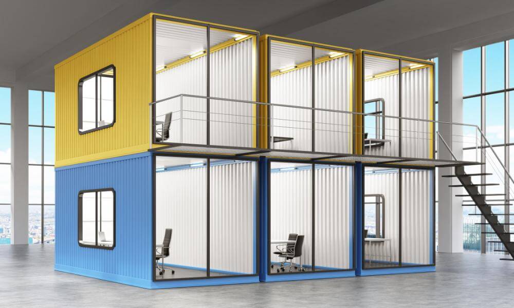 Portable prefabricated offices